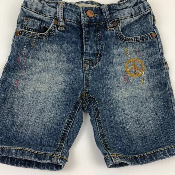 FREE STYLE EUC GIRLS JEAN SHORTS BOTTOMS DENIM SUMMER CASUAL BEACH POOL SIZE 4T - Picture 5 of 9